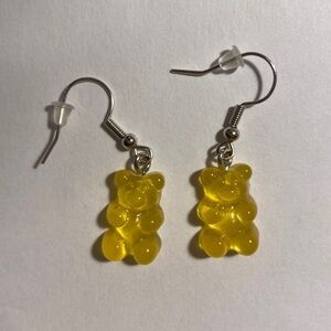 Yellow Gummy Bear Earrings